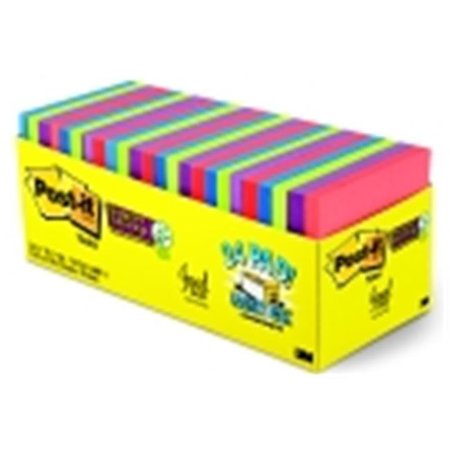 POST-IT Sticky note 3 x 3 in. Jewel Pop Super Sticky Note; Pack - 24 1463189